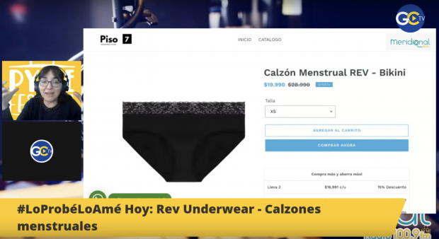  Rev Underwear, calzones menstruales, en #LoProbélLoAmé de María Pastora Sandoval en PymeFestival
